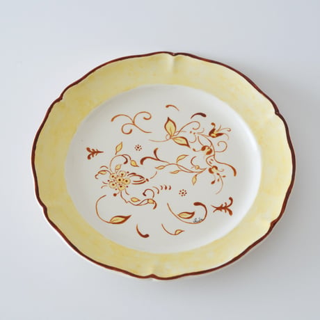 Villeroy & Boch・黄色ケーキ皿②
