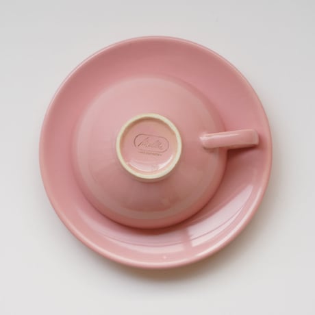 メリタの ピンクのティーセット＋ケーキ皿