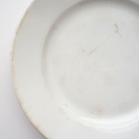 Creil et Montereau 白いディナープレート ①