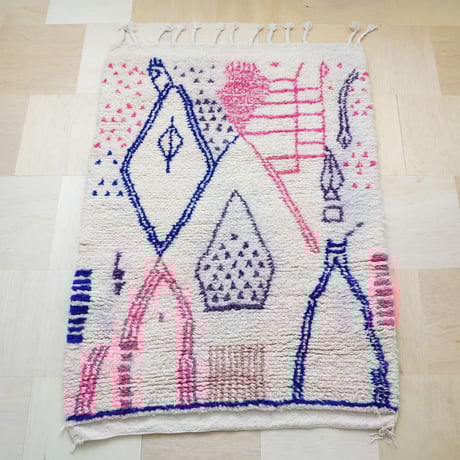 モロッコ・アジラル / カラフルウールラグ | kiva（キバ）