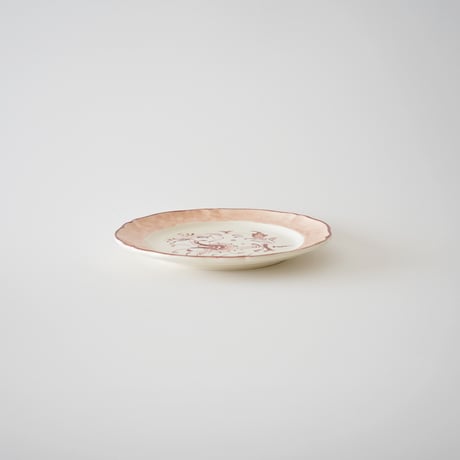 Villeroy & Boch・薄い赤色ケーキ皿⑨