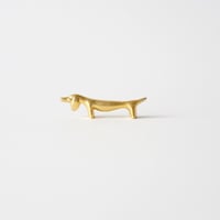 フランス・犬のカトラリーステイ/ ゴールド