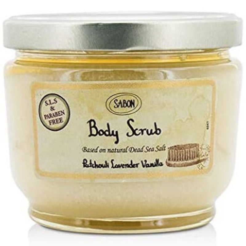 SABON ボディスクラブ パチュリ・ラベンダー・バニラ 600g