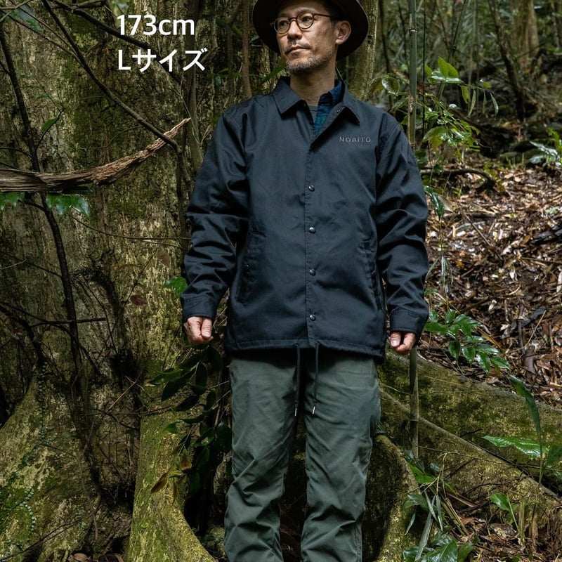 タイムインク　コーチジャケット コーチジャケット【ブラック】 刺繍ワッペン WEDNESDAY GYM HOOPS JUMP