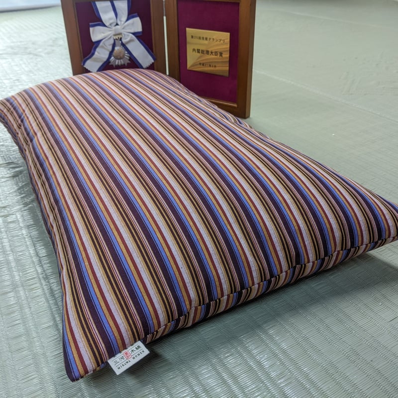 三河木綿シルク綿巻そば殻枕2個+枕カバー2枚セット(内閣