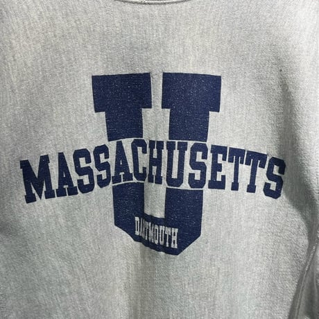 CHAMPION 90S RW SWEAT MASSACHUSETS GREY LARGE 29888