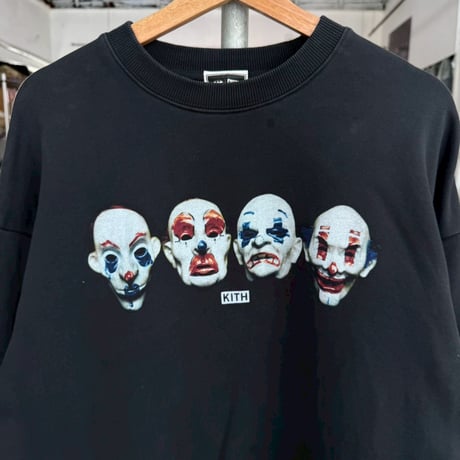 KITH × BATMAN THUGS VINTAGE NELSON CREWNECK BLACK LARGE 67331