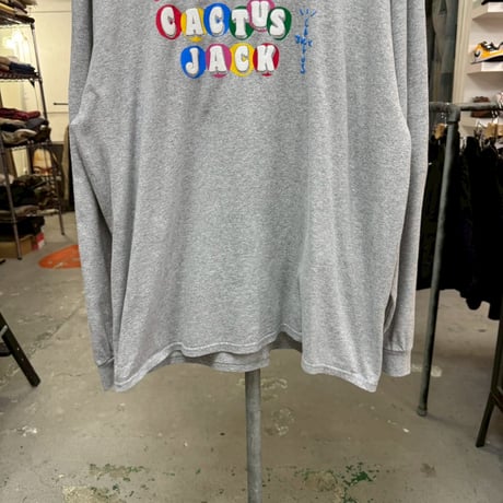 TRAVIS SCOTT × McDonald's CACTUS JACK LIVE FROM UTOPIA LS TEE GREY LARGE 37207