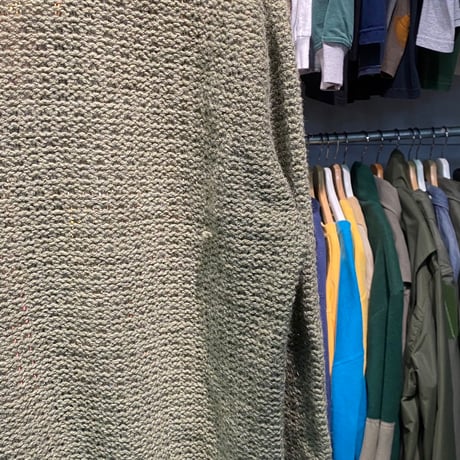 VINTAGE 60S PEBBLE BEACH CROCHET CARDIGAN GREEN 44 79100