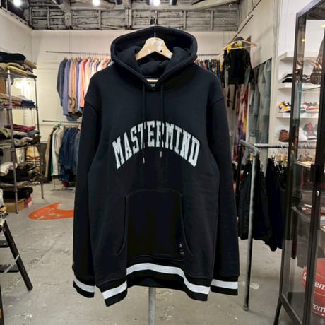 MITCHEL＆NESS × MASTERMIND BRANDED HOODIE BLACK XL 29872