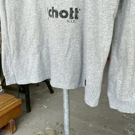 NEIGHBORHOOD × SCHOTT KOSTAS SEREMETIS TEE LS -232US26N-LTM01S GREY LARGE 97458