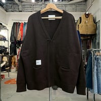 WTAPS PALMER SWEATER CARDIGAN BROWN 04 232MADT-KNM03 64674