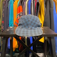 GAP 90S CORDUROY CHECK JET CAP BLUE/BLACK 17976