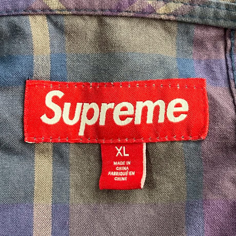 Supreme COTTON UTILITY ANORAK PLAID XL 76682