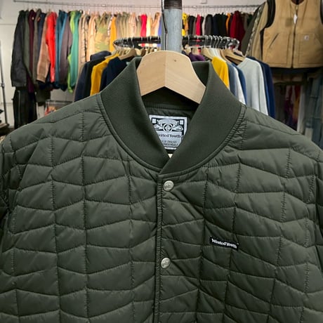 WASTED YOUTH QUILT PUFF JACKET OLIVE MEDIUM 4727