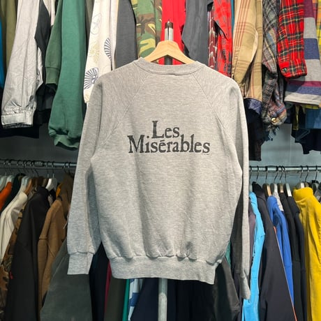 LES MISERABLES 80S POSTER PRINT SWEAT GREY LARGE 68110