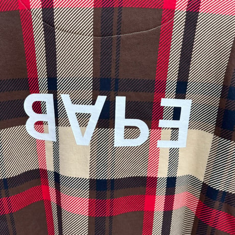 A BATHING APE CHECK CREWNECK SWEAT XL 87405