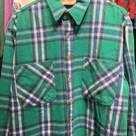 BIC MAC CHECK NEL SHIRT LARGE TALL 20750