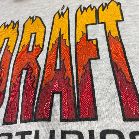 BACKDRAFT 90S FIRE PRINT SWEAT GREY LARGE 87771
