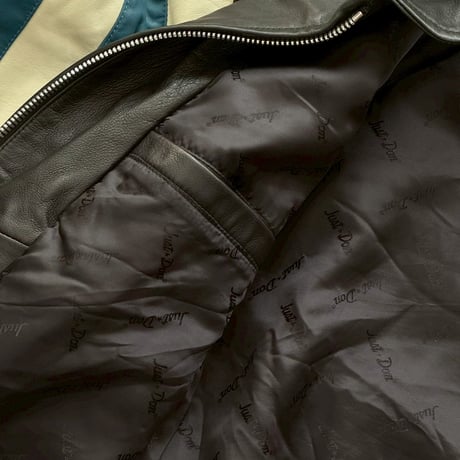 JUST DON REAL LEATHER JACKET BLACK MEDIUM 31JUSH52P 77724