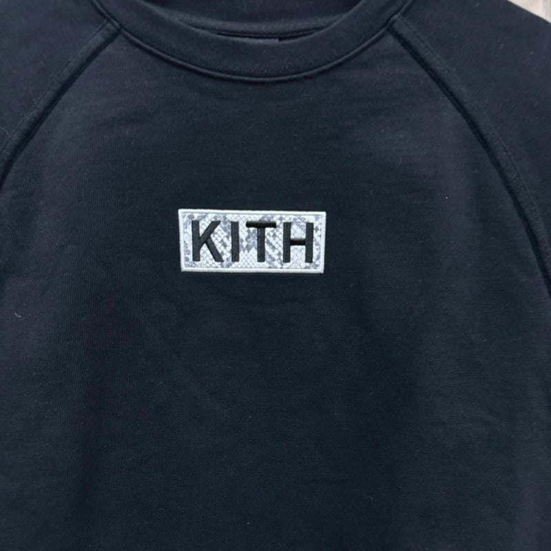 KITH × MLB LA DODGERS ARCHED CREWNECK BLACK LAR