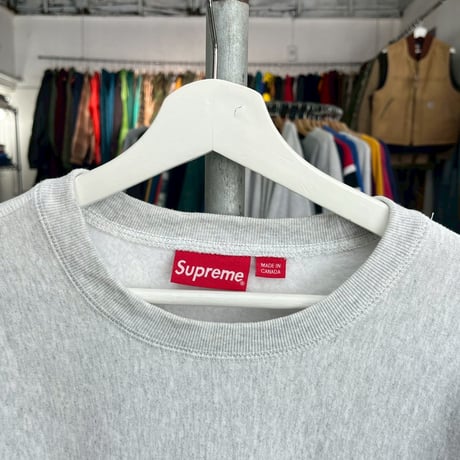 Supreme 18AW BOX LOGO CREWNECK SWEATSHIRT ASH GREY MEDIUM 17557
