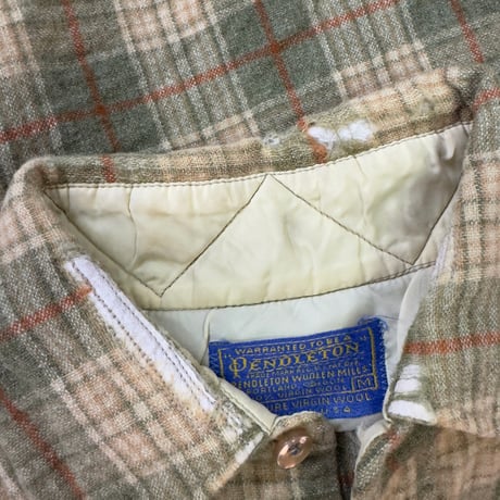 PENDLETON 70S WOOL SHIRT KHAKI MEDIUM 77414