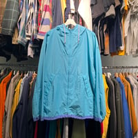 GAP 90S NYLON  2TONE JACKET LIGHTBLUE/PURPLE LARGE 20799