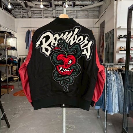 Supreme × WTAPS VARSITY JACKET BLACK SMALL 75645