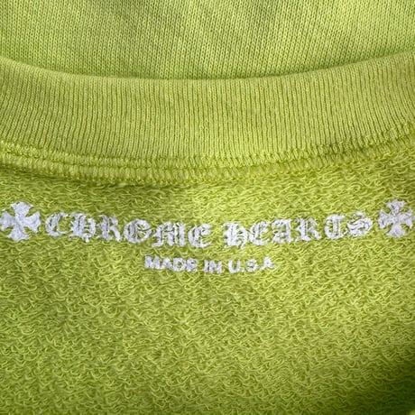 CHROME HEARTS × MATTY BOY PPO CHAIN GAME CREWNECK SWEAT YELLOW XXL 36983