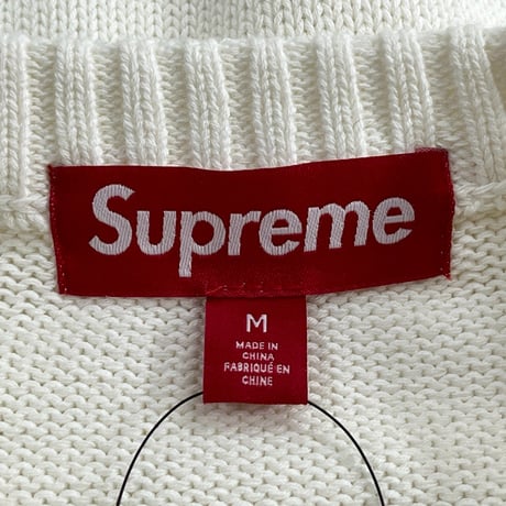Supreme OLD ENGLISH SWEATER IVORY MEDIUM 79743