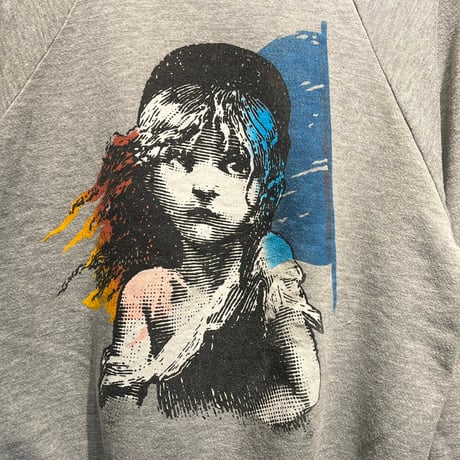 LES MISERABLES 80S POSTER PRINT SWEAT GREY LARGE 68110