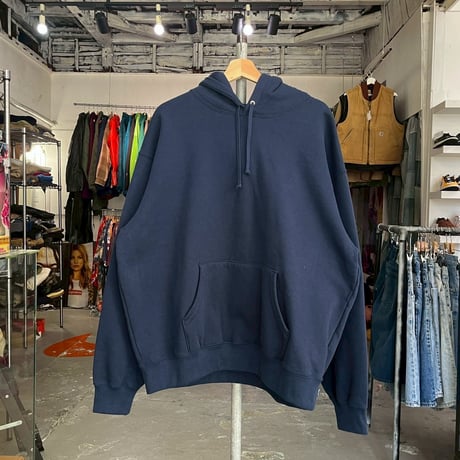 Supreme  WARM UP HOODED SWEATSHIRT NAVY XL 43807