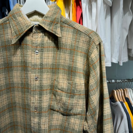 PENDLETON 70S WOOL SHIRT KHAKI MEDIUM 77414