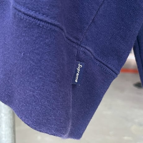 Supreme SMALL BOX HOODED SWEATSHIRT WASHED NAVY XL 45607