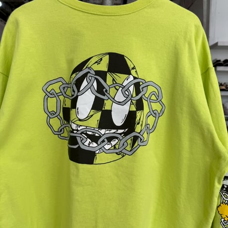 CHROME HEARTS × MATTY BOY PPO CHAIN GAME CREWNECK SWEAT YELLOW XXL 36983
