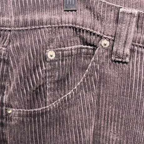 LEVI'S 90S SILVER TAB BAGGY CORDUROY CUT OFF PANT BLACK 32 52245