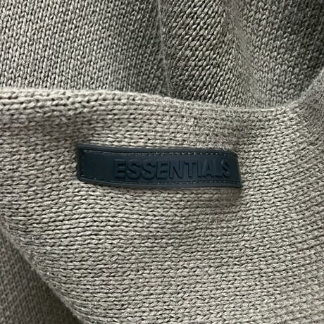 ESSENTIALS KNIT HOODIE  HARVEST MEDIUM
