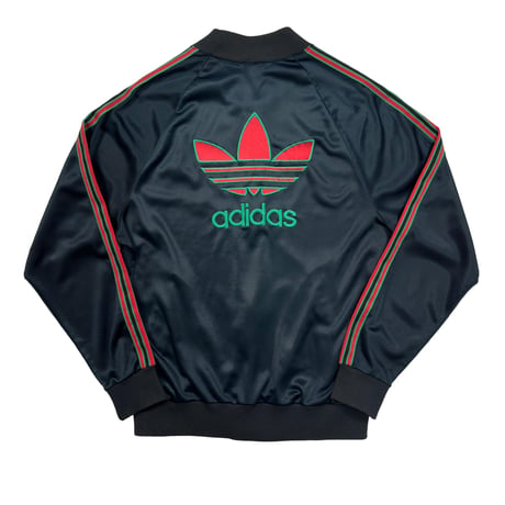 AIDAS 80S ATP TARCK JACKET BLACK/GREEN/RED MEDIUM 74311