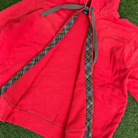 POLO RALPH LAUREN 90-00S DOUBLEFACE ZIP HOODIE RED XXXL 34123