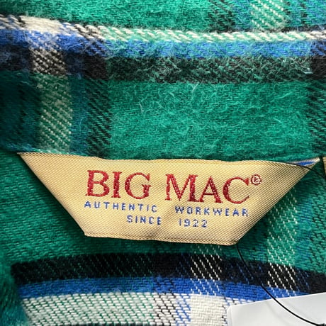 BIC MAC CHECK NEL SHIRT LARGE TALL 20750
