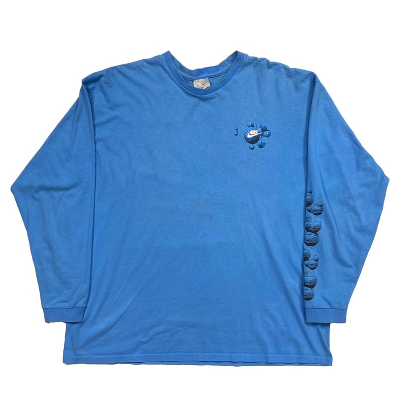 NIKE 00S SLEEVE PRINT LS TEE BLUE XXL 74365 | B