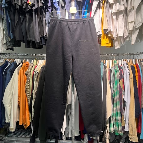 CHAMPION 90-00S LOGO PRINT SWEAT PANT BLACK MEDIUM 61377
