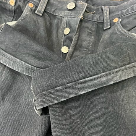 LEVIS 90S 501 OVER DYE BLACK DENIM 33/34 64620