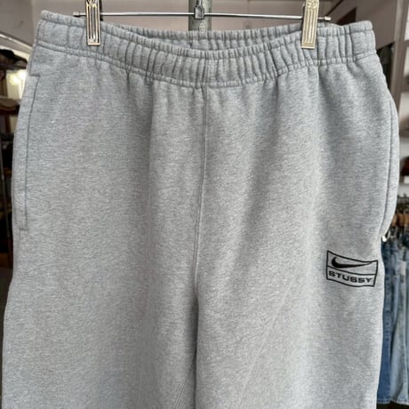 NIKE × STUSSY SWEAT PANT DO9340-063 GREY MEDIUM 76716