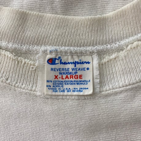 CHAMPION 80S RW SWEAT OHIO STATE WHITE XL 69726