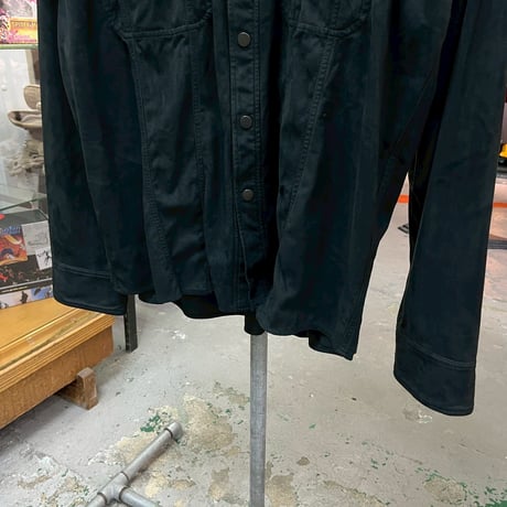 CVTVLIST ARTIFICIAL SUEDE SHIRT BLACK 2 21846