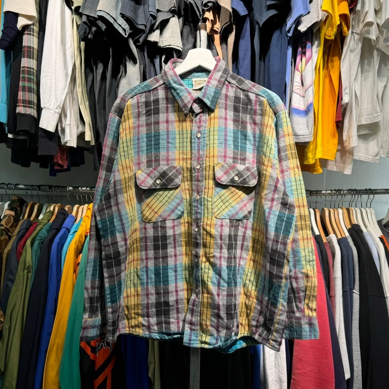FIVE BROTHER 90S HEAVY FLANNEL SHIRT MULTI XL 3