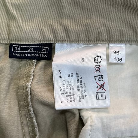 NIKE GOLF 00S 2TAC CHINO SLACKS BEIGE 34 57283