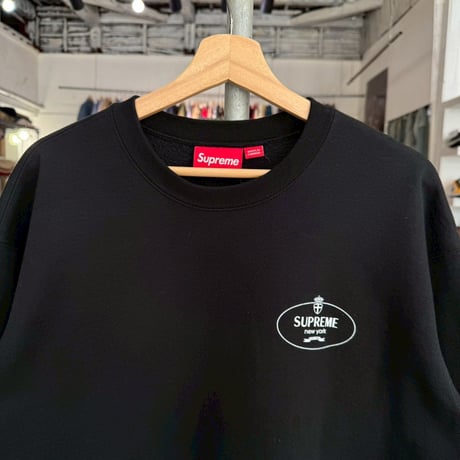 Supreme CREST CREWNECK SWEAT BLACK MEDIUM 57288